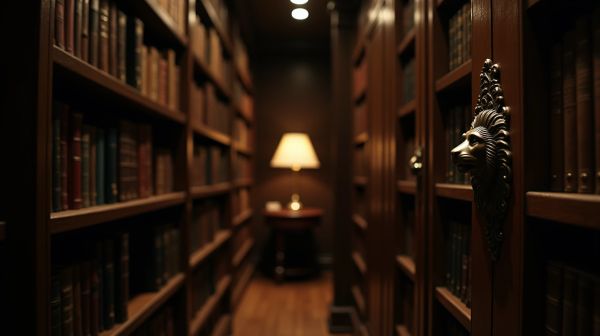 Une ruelle miniature entre deux romans : décorer autrement sa bibliothèque