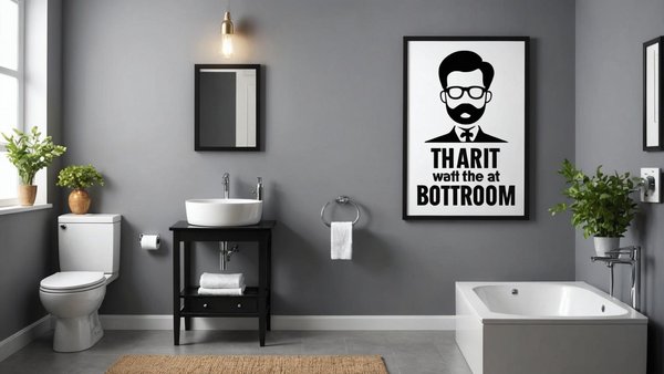 Affichez votre style avec des posters et affiches humoristiques pour vos toilettes
